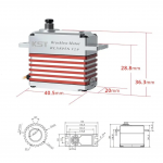 KST Servo BLS805X V2.0 HV Brushless High Voltage Tail Servo for 550-700 Helicopter